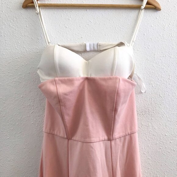 NWT NBD By Revolve Sweetheart Spaghetti Colorblock Gown Dress Medium Size - Picture 3 of 8